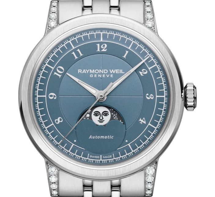 Montre Raymond Weil Millesime Moonphase 35mm Blue | 2145-STS-05511