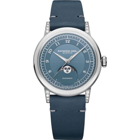Montre Raymond Weil Millesime Moonphase 35mm Blue | 2145-SCS-05511