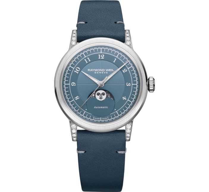 Montre Raymond Weil Millesime Moonphase 35mm Blue | 2145-SCS-05511