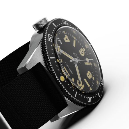 Montre Chronofixe Diver Leather | Mustard Yellow Suede