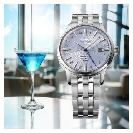Montre Seiko Presage Cocktail GMT Automatique « Skydiving » | SSK037J1