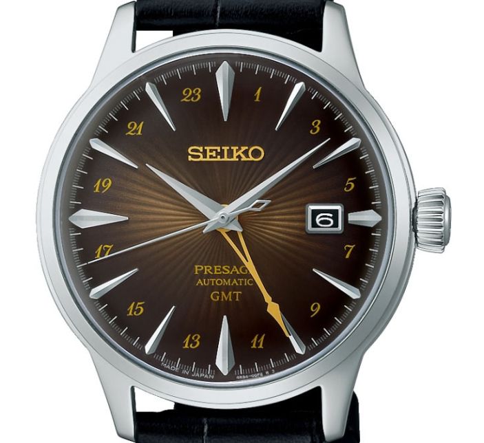 Montre Seiko Presage Cocktail GMT Automatique « Rusty Nail » | SSK039J1