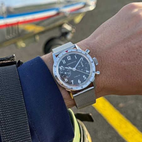 Montre Chronofixe Type 20 Stainless Steel | Mesh