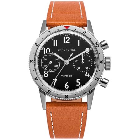 Montre Chronofixe Type 20 Leather | Cognac Brown