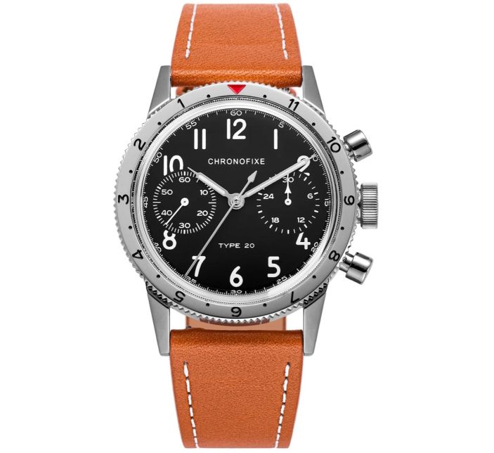 Montre Chronofixe Type 20 Leather | Cognac Brown