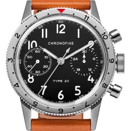 Montre Chronofixe Type 20 Leather | Cognac Brown