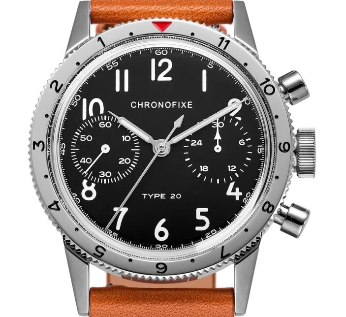 Montre Chronofixe Type 20 Leather | Cognac Brown