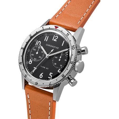 Montre Chronofixe Type 20 Leather | Cognac Brown