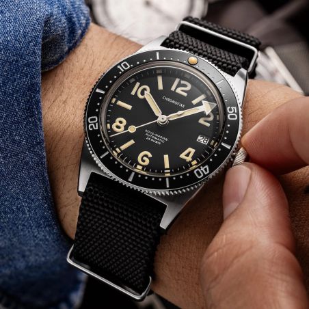 Montre Chronofixe Diver Leather | Beige Suede