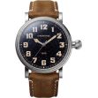 Montre Chronofixe 1930 Black Aventurine | Light Brown Leather 