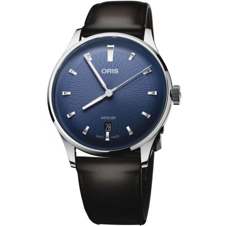 Montre Oris Artelier Date | Blue Leather