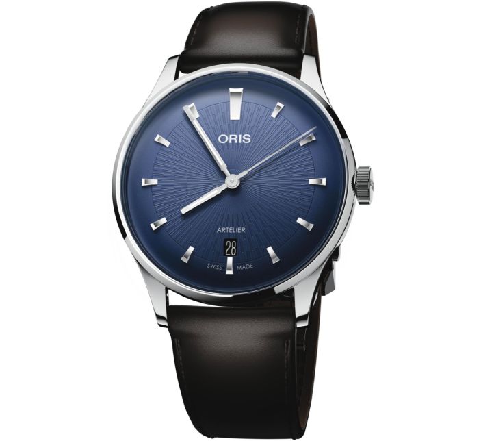 Montre Oris Artelier Date | Blue Leather