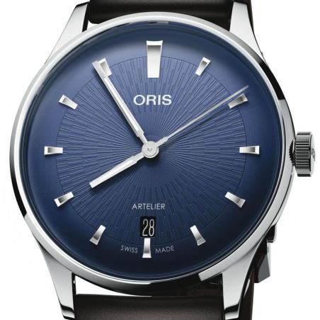 Montre Oris Artelier Date | Blue Leather