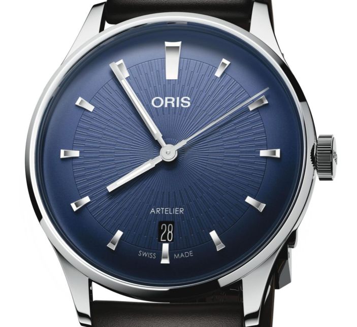 Montre Oris Artelier Date | Blue Leather