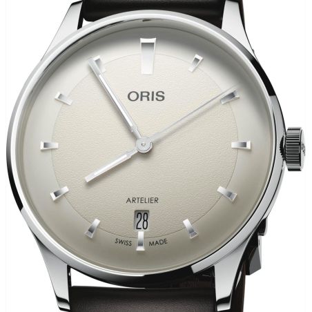 Montre Oris Artelier Date | White Leather
