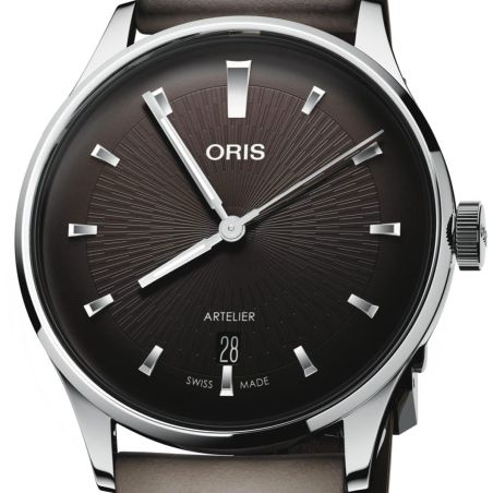 Montre Oris Artelier Date | Black Leather