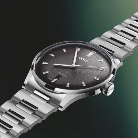 Montre Oris Artelier Date | Black Steel