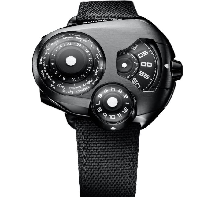 Montre Spaceone Worldtimer Black