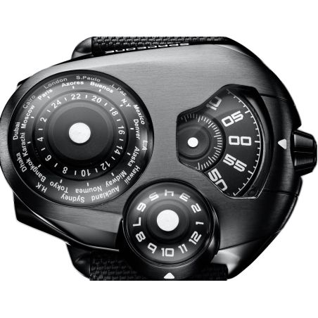 Montre Spaceone Worldtimer Black