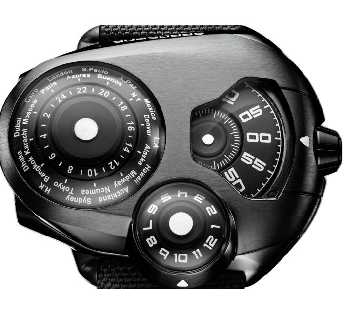 Montre Spaceone Worldtimer Black