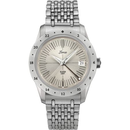Montre Lorca Model N°1 GMT Silver