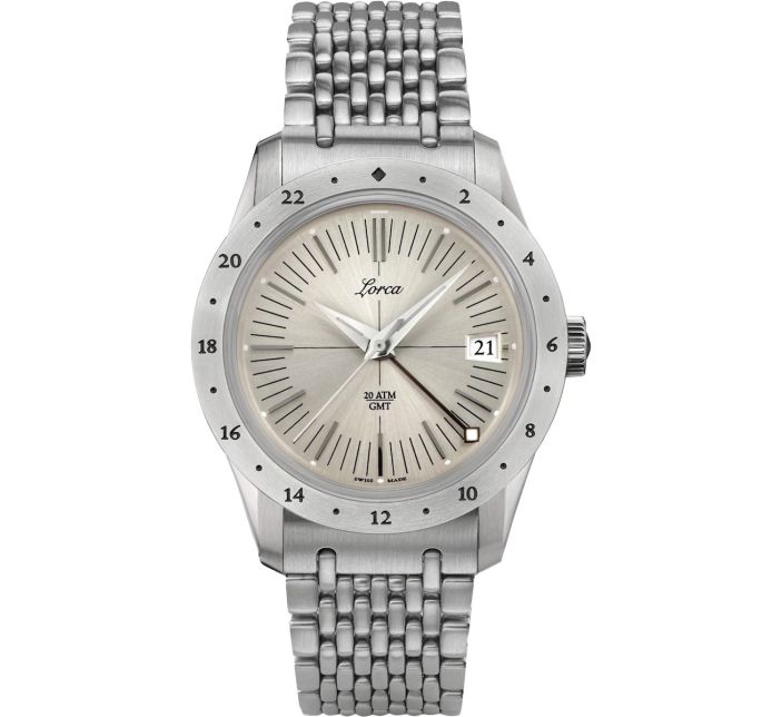 Montre Lorca Model N°1 GMT Silver