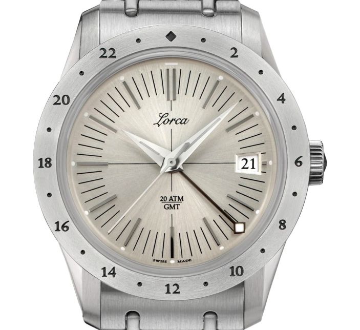 Montre Lorca Model N°1 GMT Silver