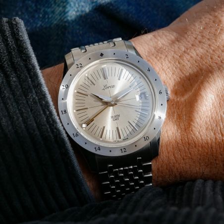 Montre Lorca Model N°1 GMT Silver