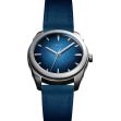 Montre Awake Sơn Mài Silver Leaf « Moonlight Blue »