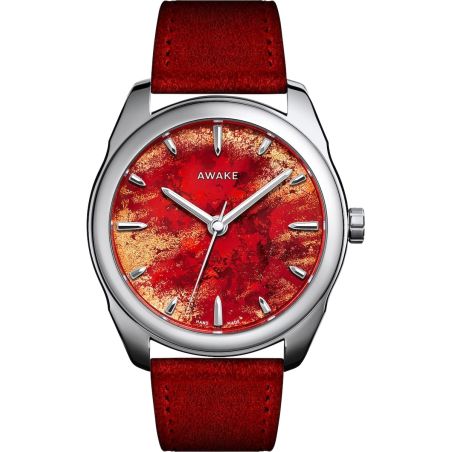 Montre Awake Sơn Mài Frosted Leaf « Royal Red » Limited Edition