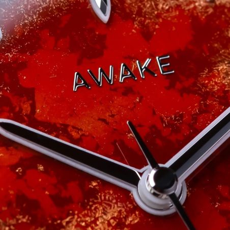 Montre Awake Sơn Mài Frosted Leaf « Royal Red » Limited Edition