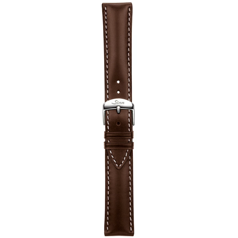 Bracelet Sinn Cuir Russie Moka Surpiqûres Blanches