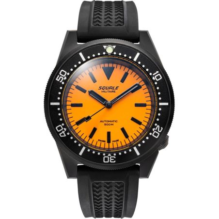 Montre Squale 1521 DLC Orange Rubber