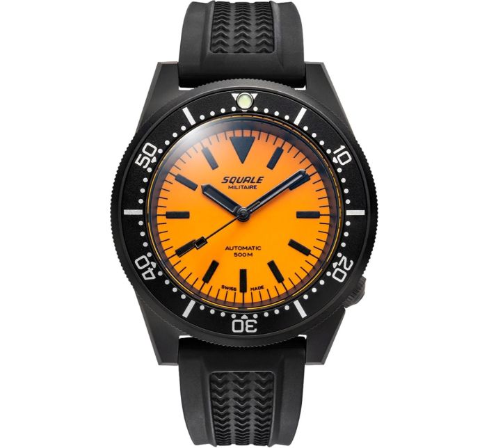 Montre Squale 1521 DLC Orange Rubber