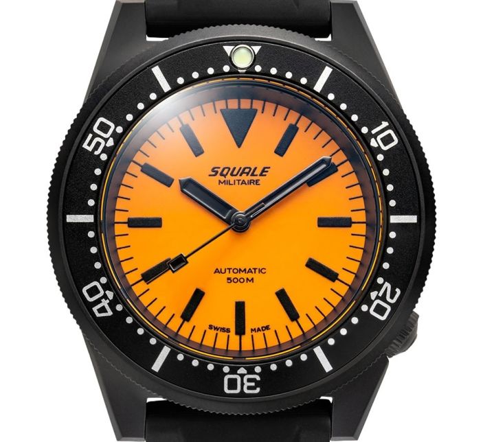 Montre Squale 1521 DLC Orange Rubber