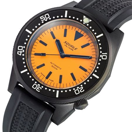 Montre Squale 1521 DLC Orange Rubber