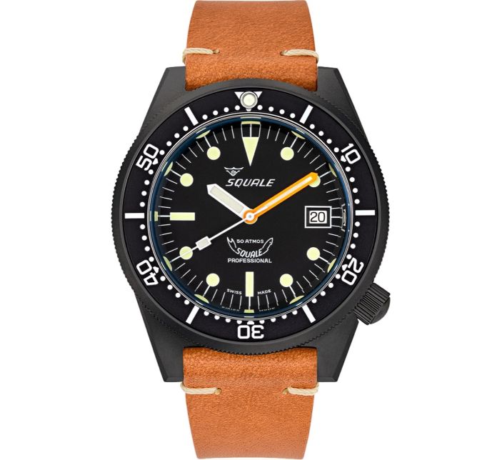 Montre Squale 1521 DLC Leather
