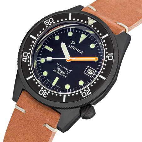 Montre Squale 1521 DLC Leather