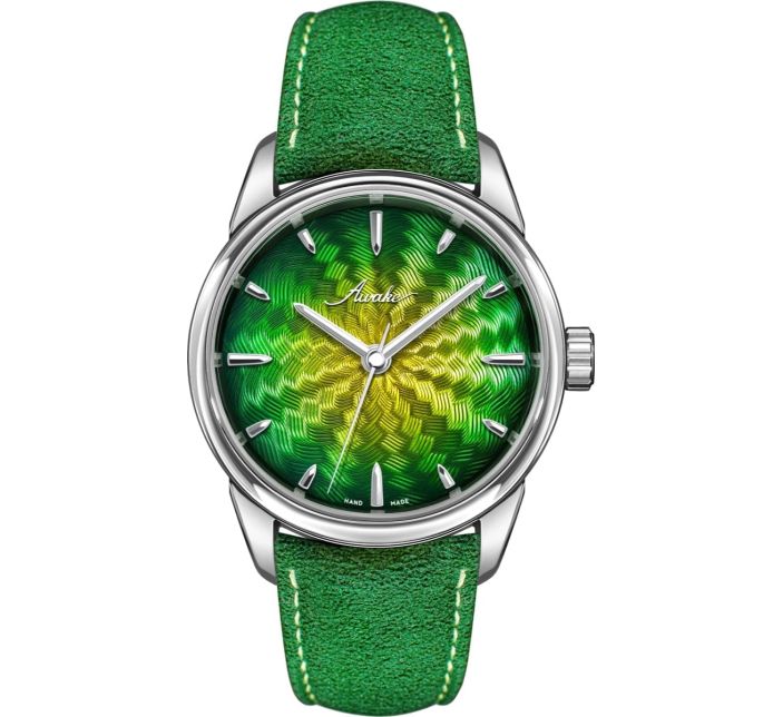Montre Awake Sơn Mài Guilloché Main « Borealis » Limited Edition