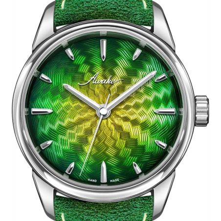 Montre Awake Sơn Mài Guilloché Main « Borealis » Limited Edition