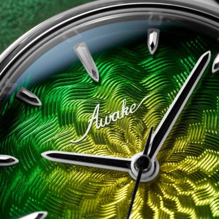 Montre Awake Sơn Mài Guilloché Main « Borealis » Limited Edition