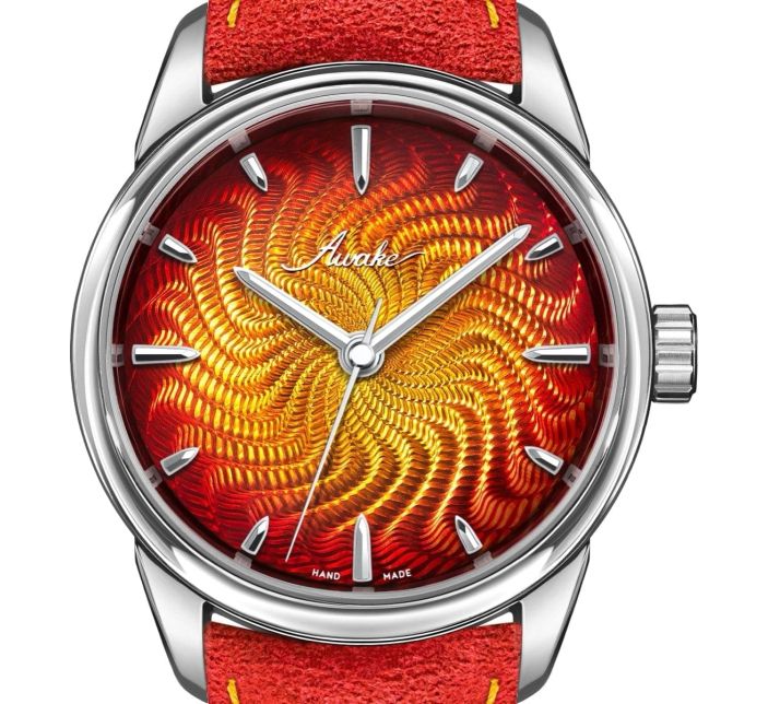 Montre Awake Sơn Mài Guilloché Main « Alba » Limited Edition