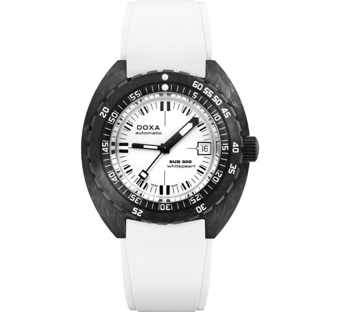 Montre Doxa SUB 300 Carbon Whitepearl