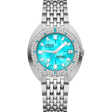 Montre Doxa SUB 200T Diamonds Aquamarine