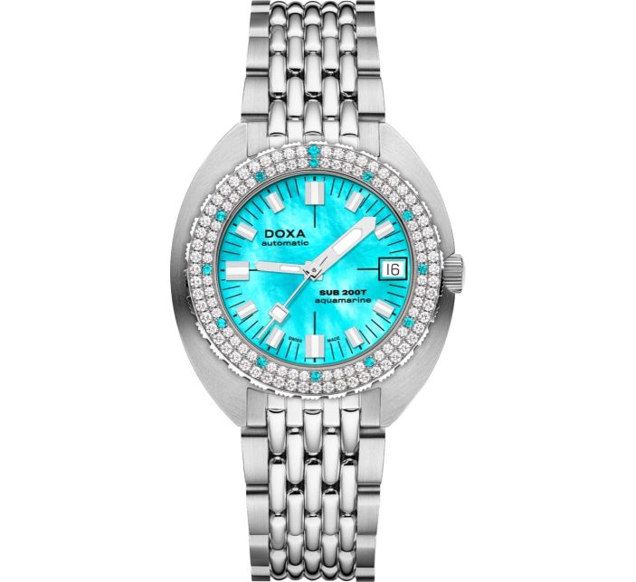 Montre Doxa SUB 200T Diamonds Aquamarine