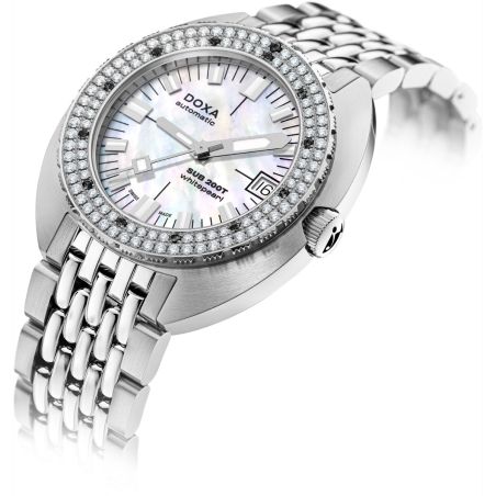 Montre Doxa SUB 200T Diamonds Whitepearl
