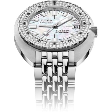 Montre Doxa SUB 200T Diamonds Whitepearl