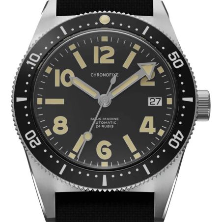 Montre Chronofixe Diver Nato | Black