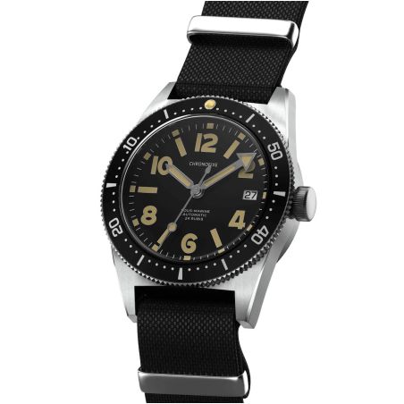 Montre Chronofixe Diver Nato | Black
