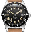 Montre Chronofixe Diver Leather | Sand Beige Grained
